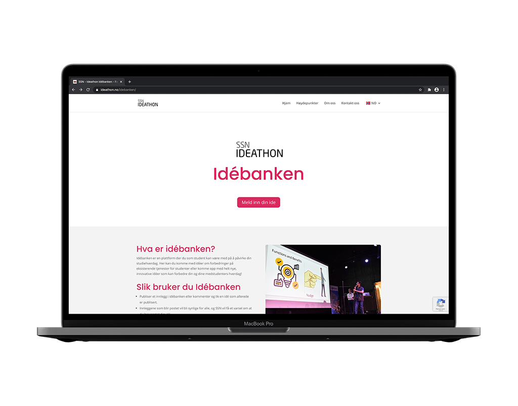 idébanken ideathon website